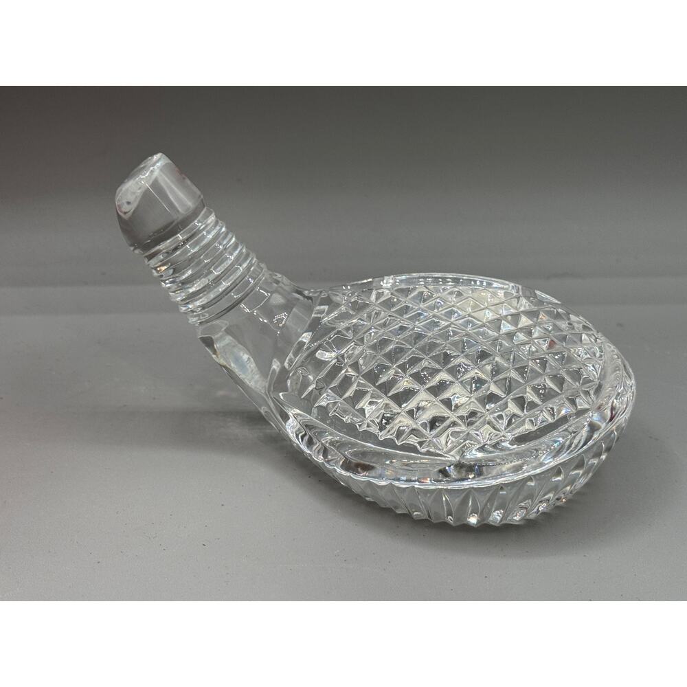 Waterfold Clear Cut Crystal Golf Driver Head Club Paperweight